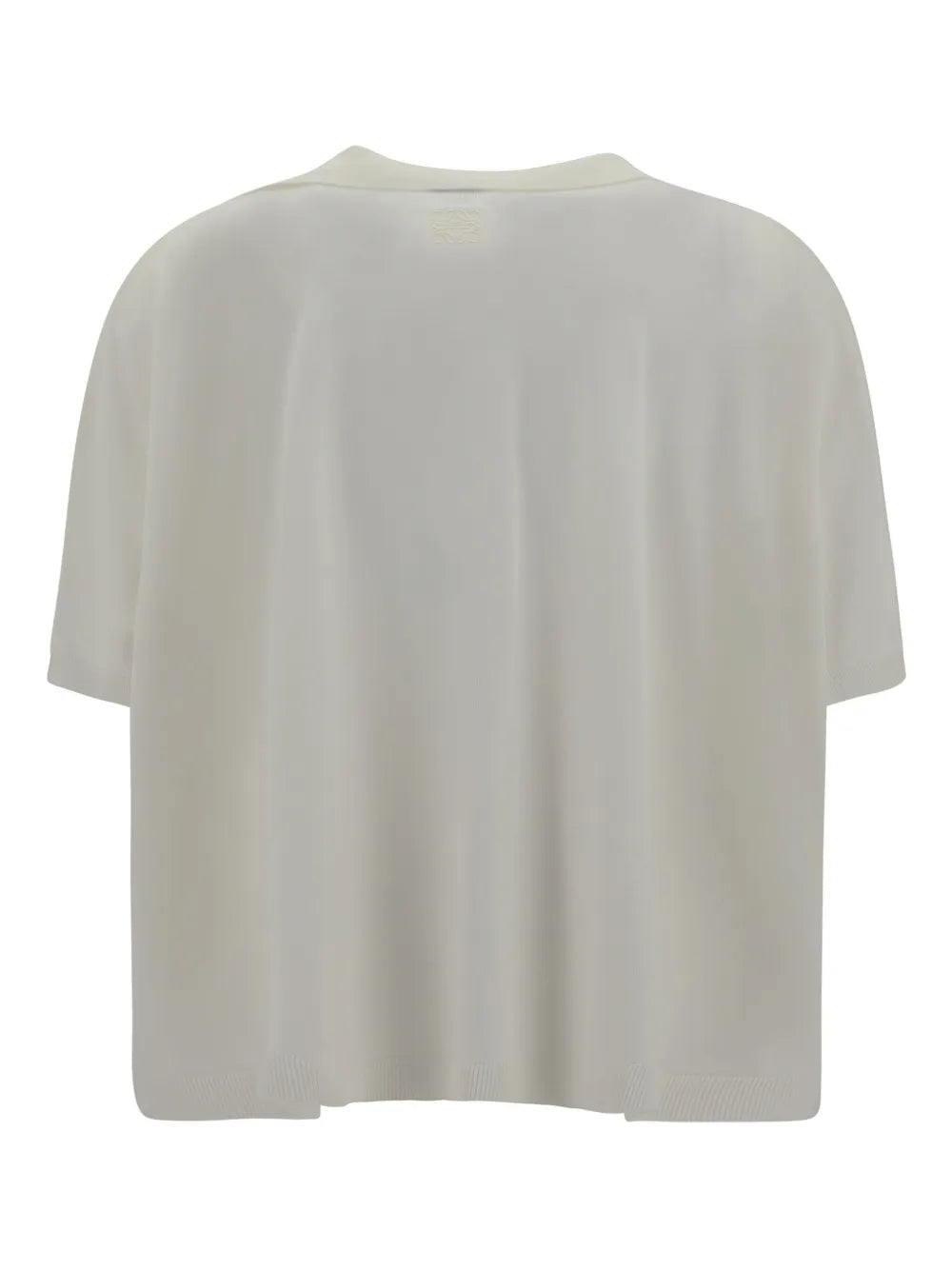 Collar-Detail Short-Sleeve Top