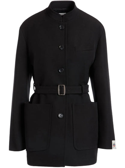 Belted Gabardine Jacket