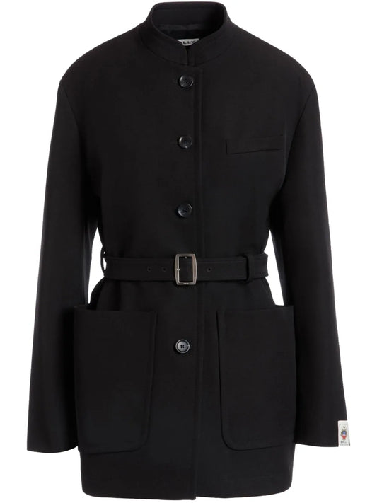 Belted Gabardine Jacket