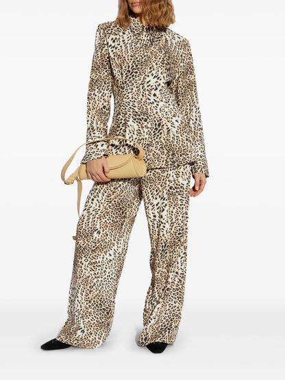 Leopard-Print Trousers