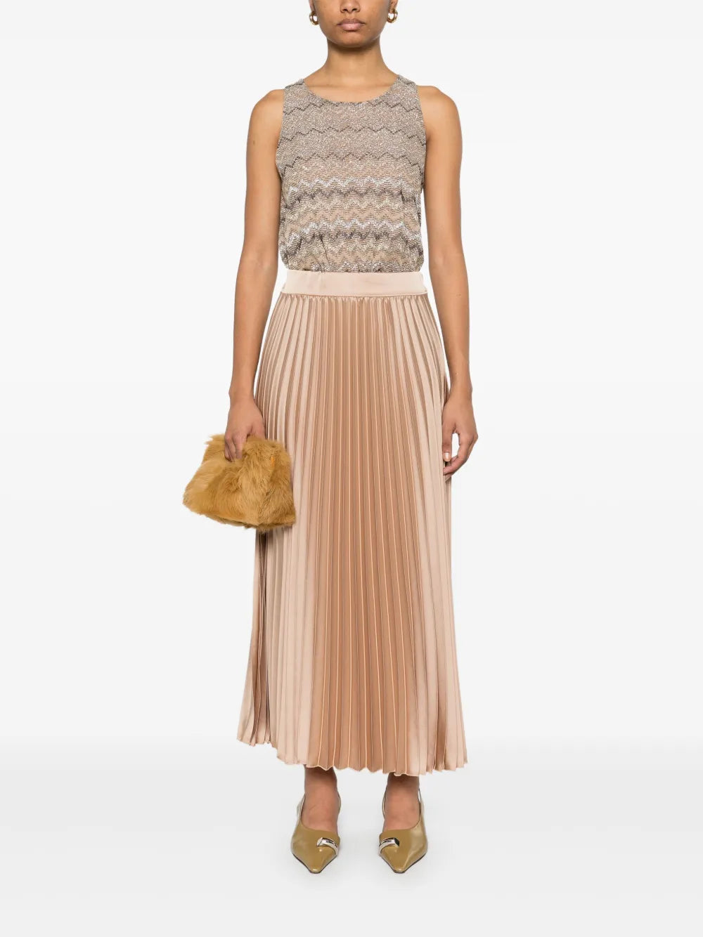 Metallic-Threading Top
