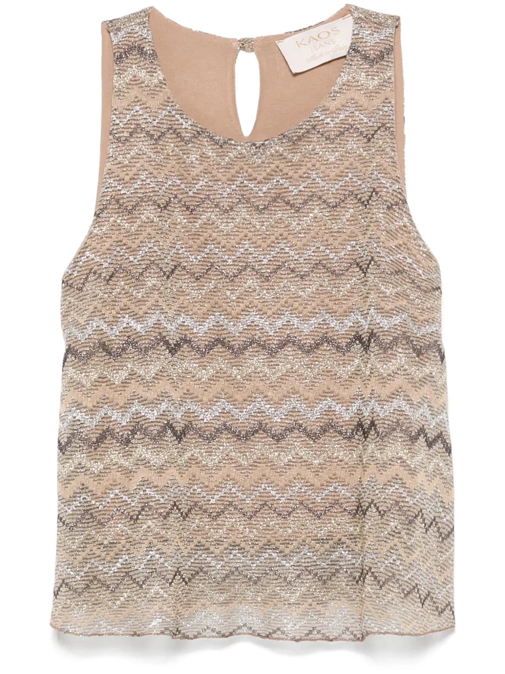 Metallic-Threading Top
