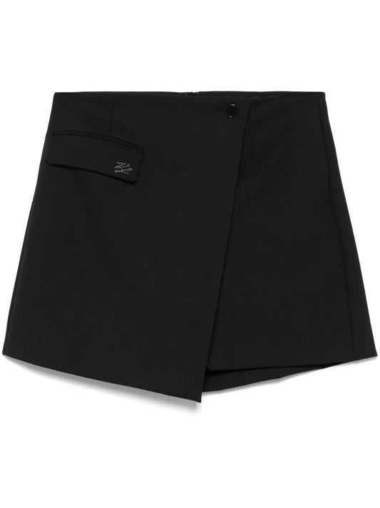 Logo-Embroidered Skorts