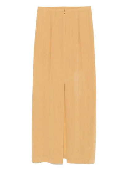 Silk Midi Skirt
