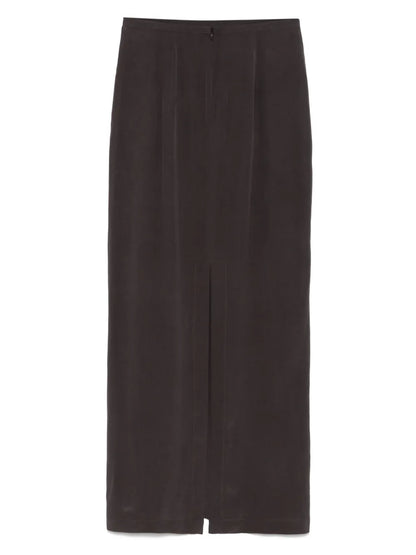 Silk Midi Skirt