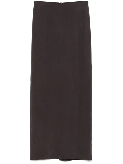 Silk Midi Skirt