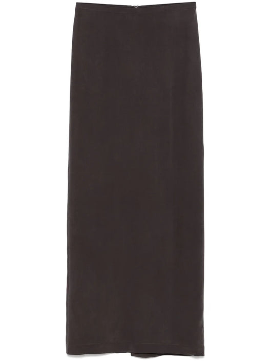 Silk Midi Skirt