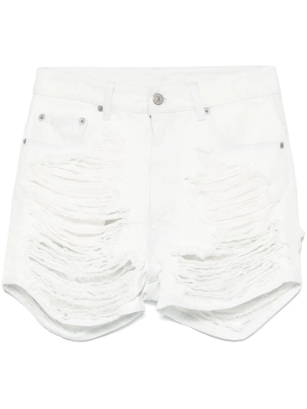 Distressed Denim Shorts