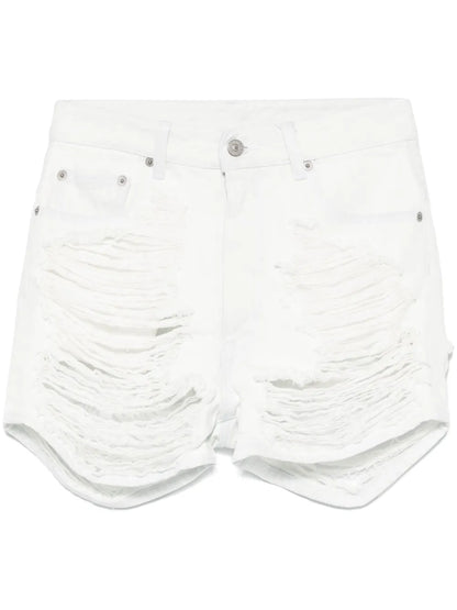 Distressed Denim Shorts