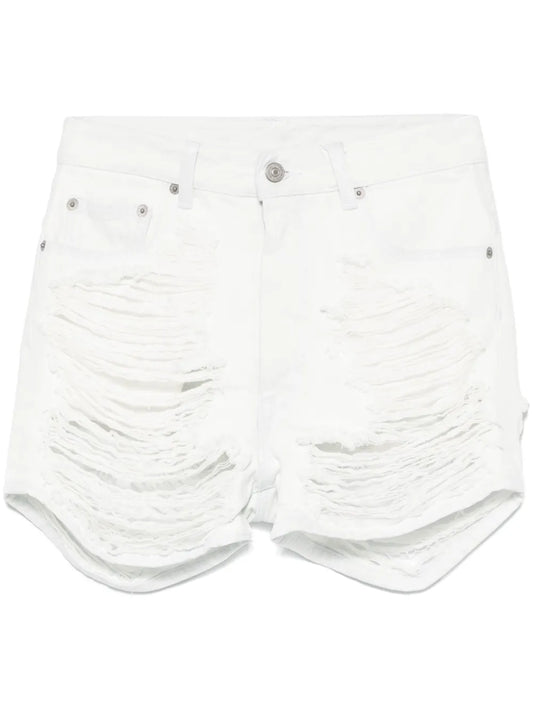 Distressed Denim Shorts
