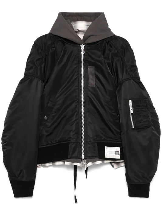 Layered Bomber Jacket