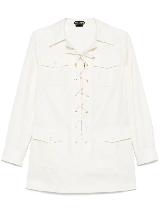 Crossover-Drawstring Tunic