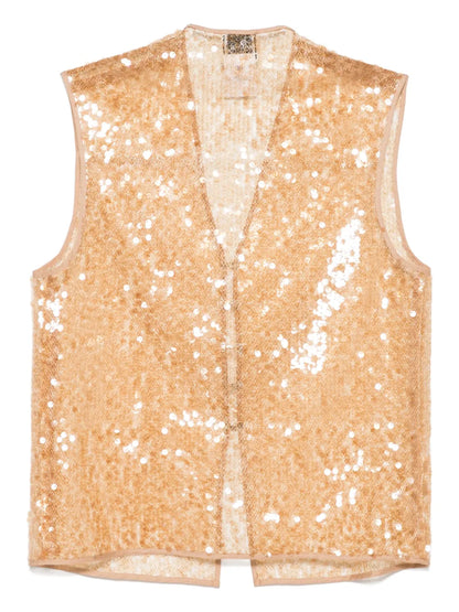 Sequin-Embellished Top