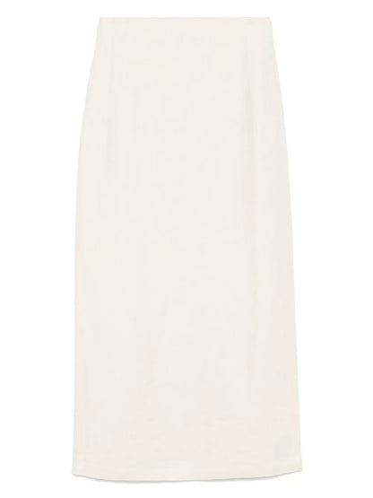 Linen Midi Skirt