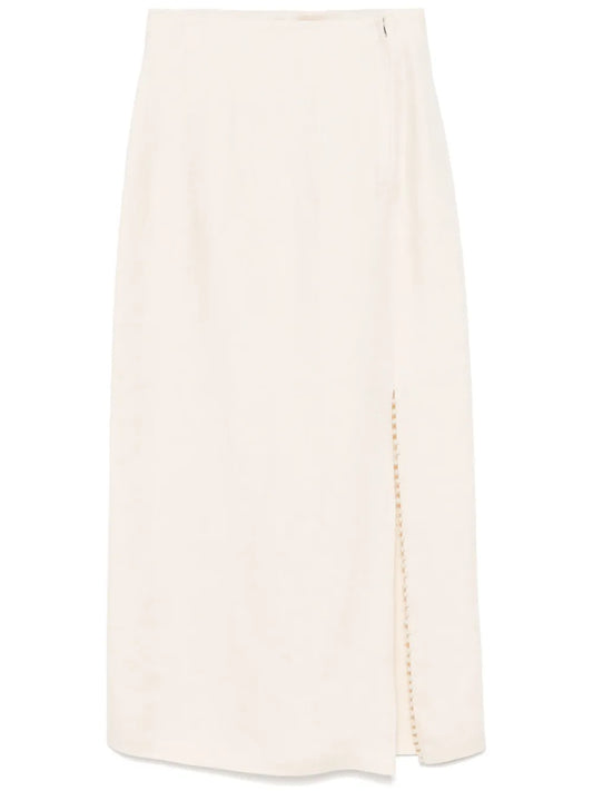 Linen Midi Skirt