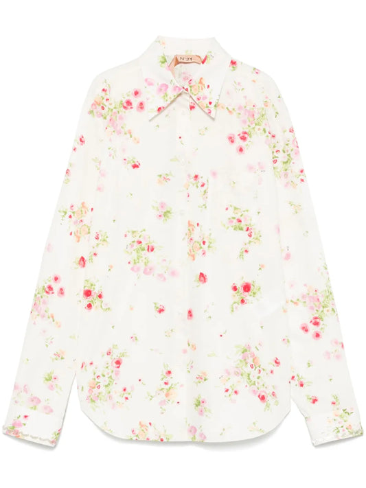 Floral-Print Shirt