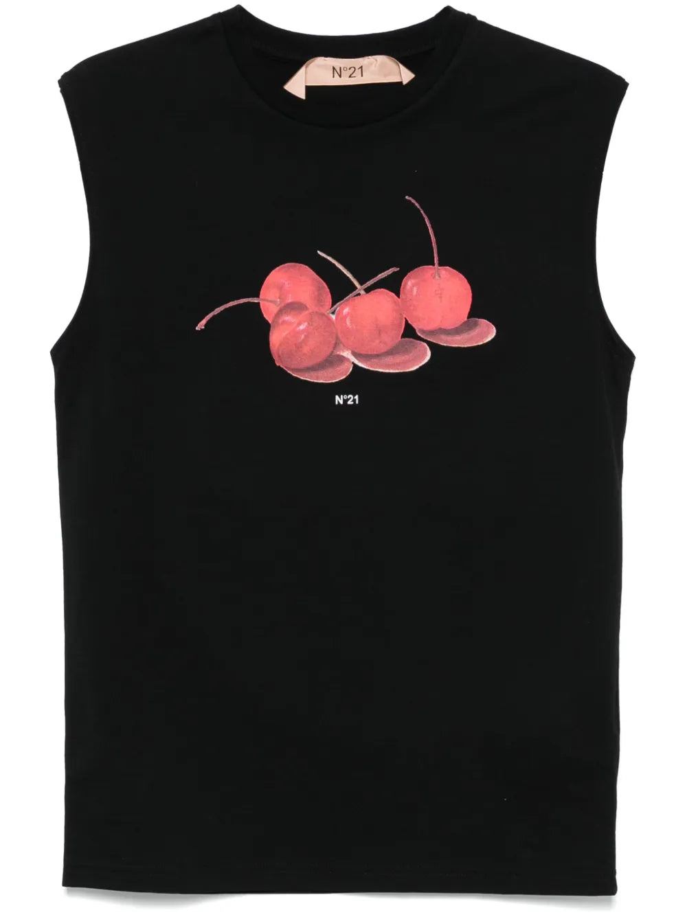 Cherry-Print Top