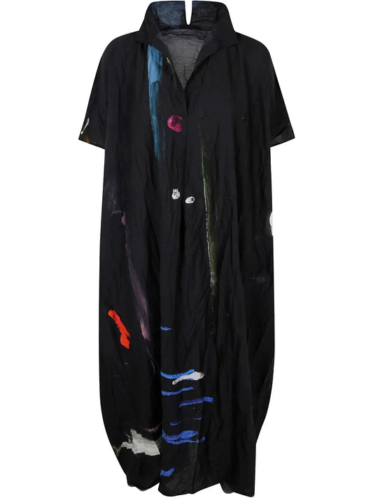 Abstract-Printed Dress