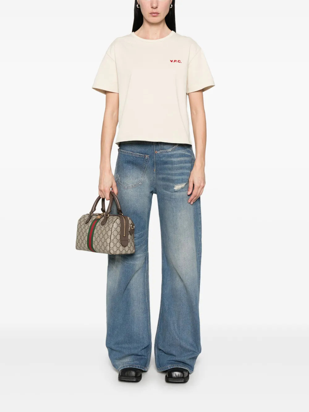 Logo-Flocked T-Shirt