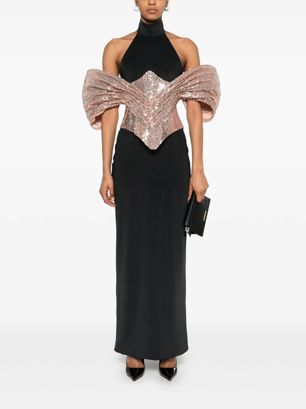 Detachable-Corset Maxi Dress