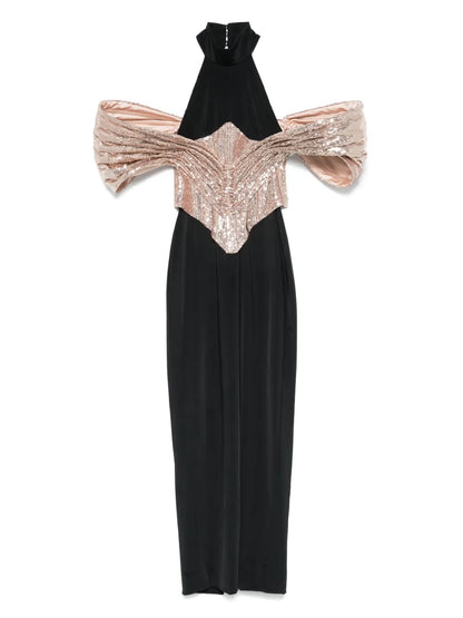 Detachable-Corset Maxi Dress