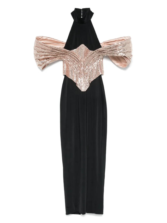 Detachable-Corset Maxi Dress