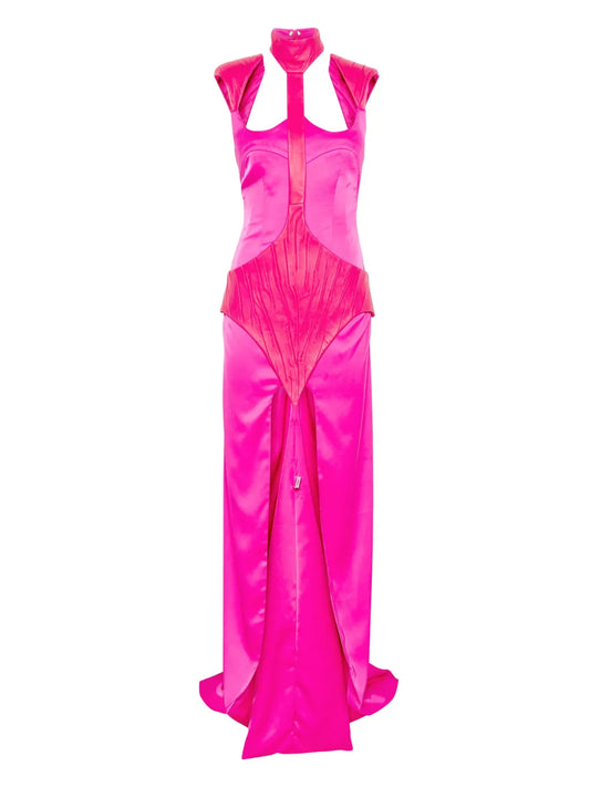 Detachable-Panel Maxi Dress
