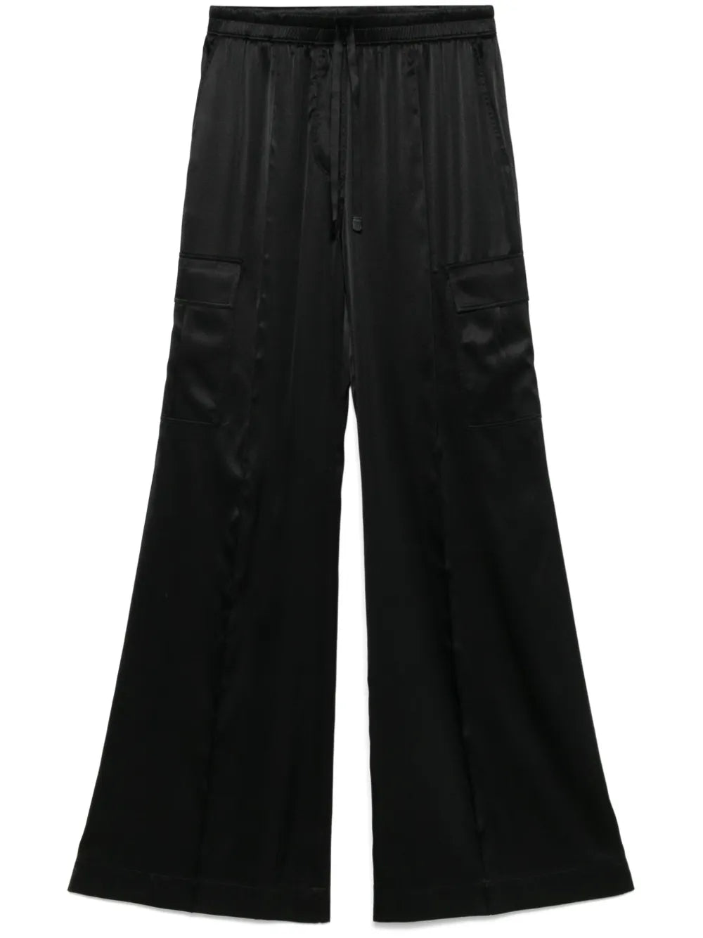 Satin Cargo Pants
