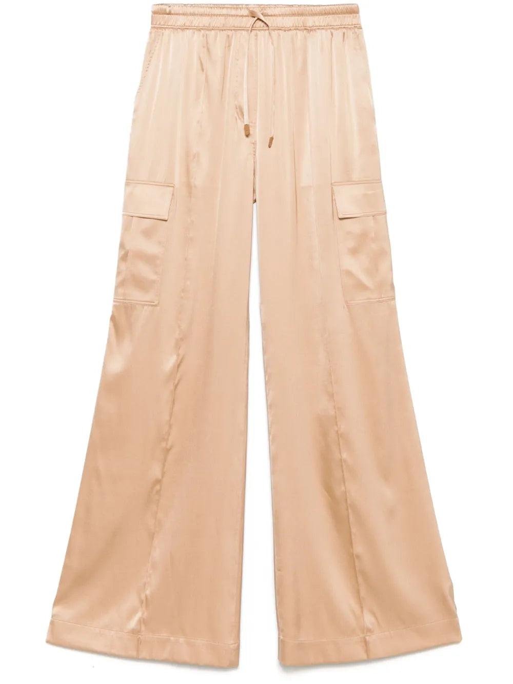 Satin Cargo Pants