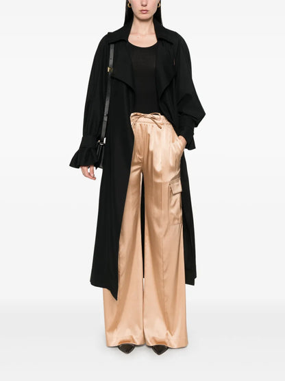 Satin Cargo Pants