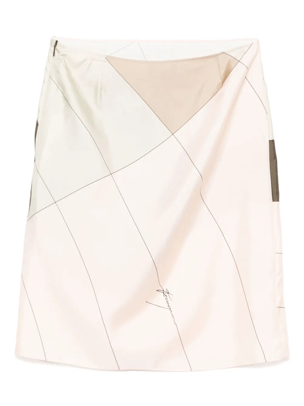Printed Silk Skirt