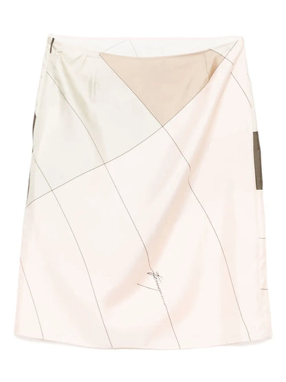 Printed Silk Skirt