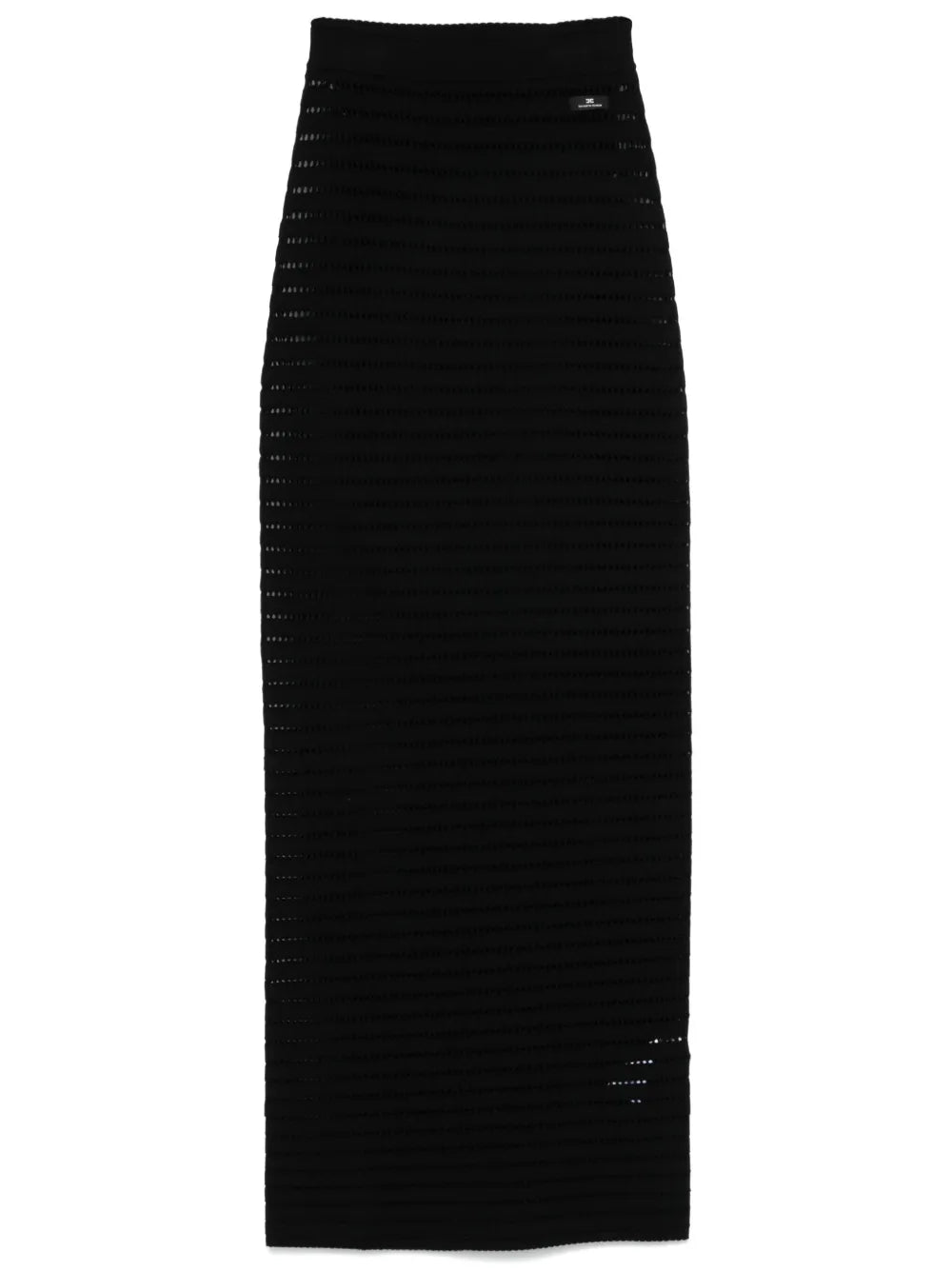 Pointelle-Knit Midi Skirt