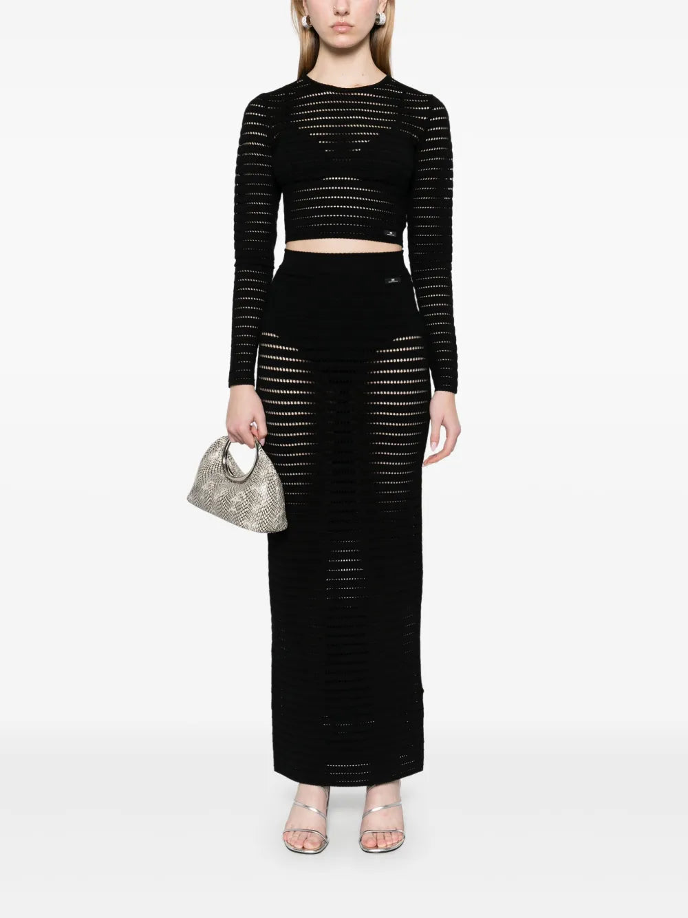 Pointelle-Knit Top