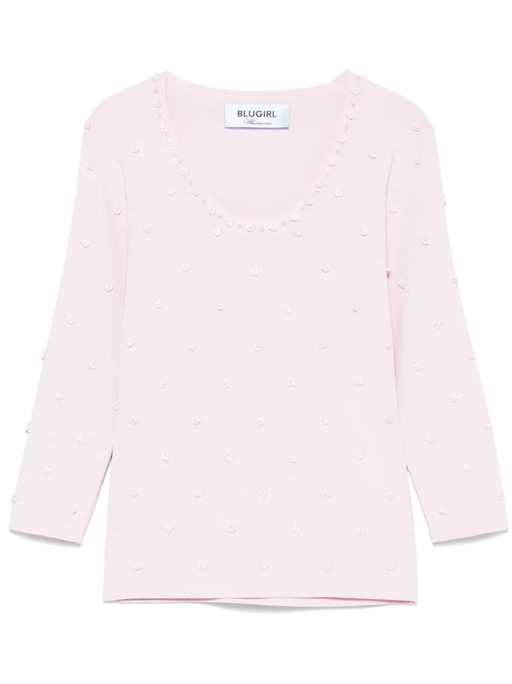 Floral-Appliqué Top