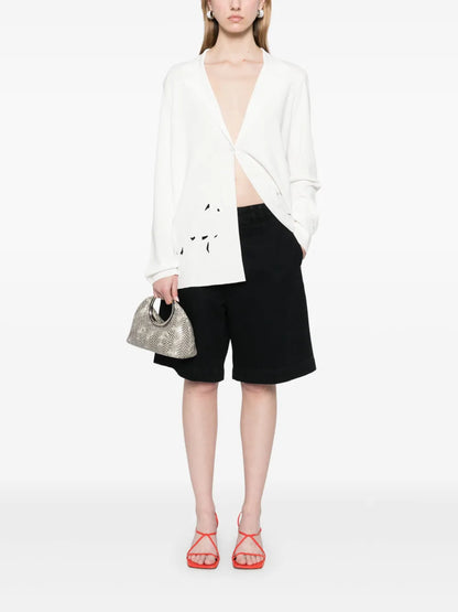 Floral-Embroidered Blazer