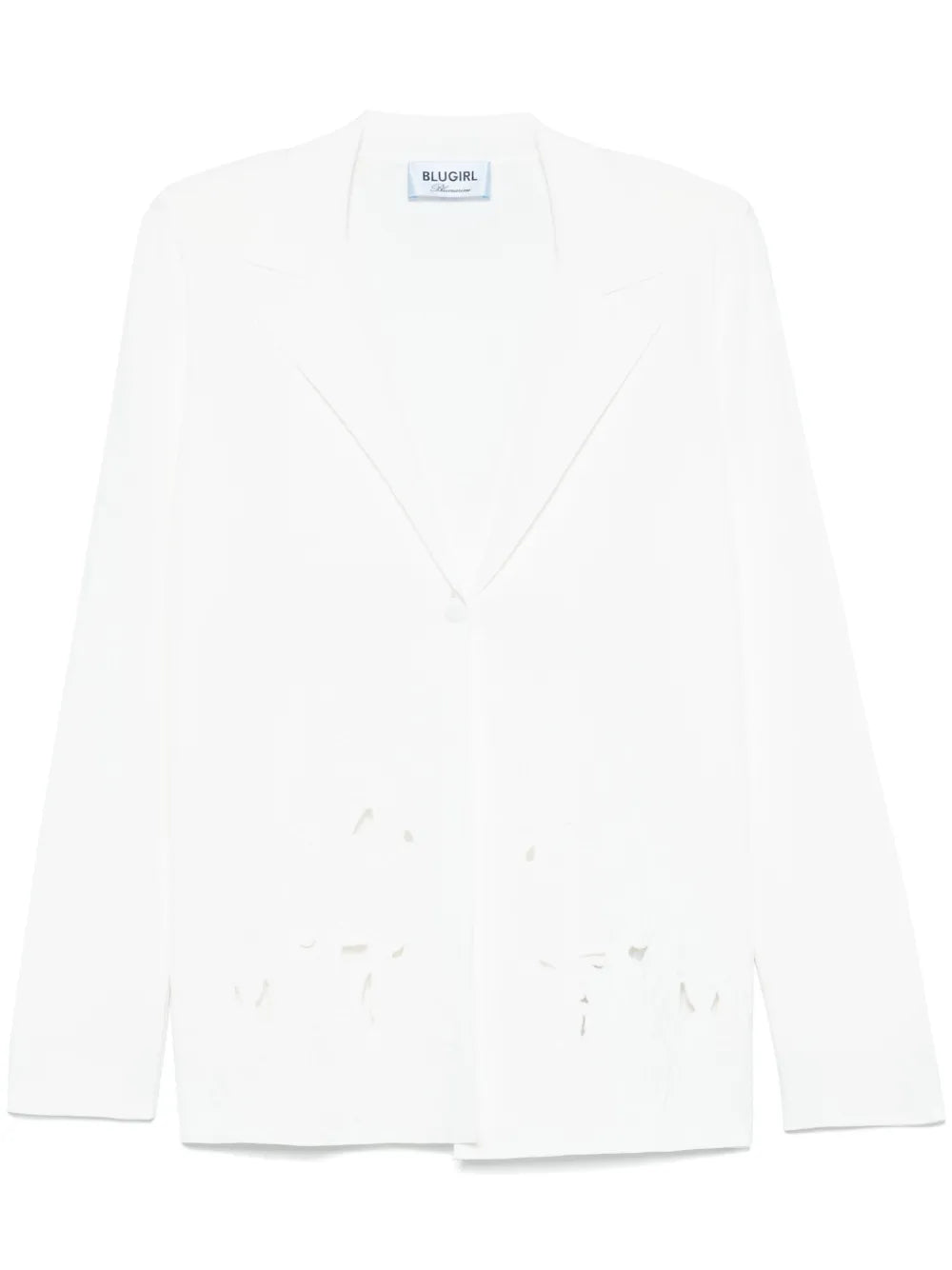 Floral-Embroidered Blazer