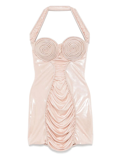 Spiral-Cup Mini Dress