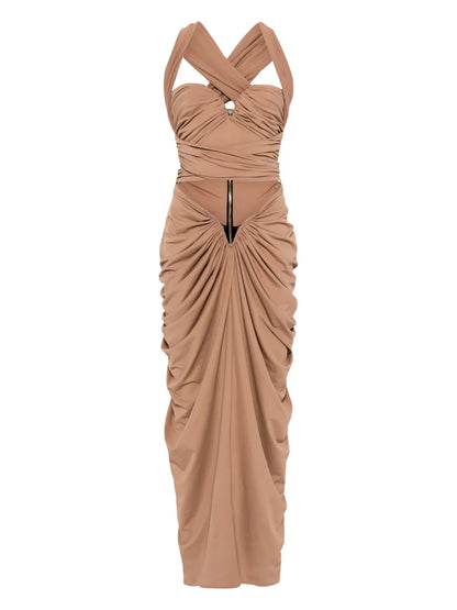 Draped Maxi Dress
