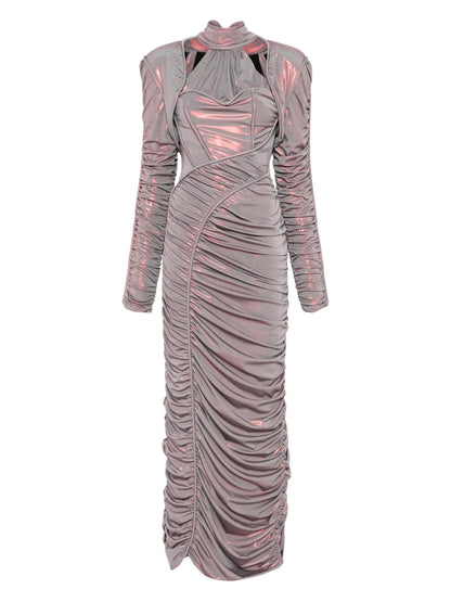 Holographic Maxi Dress