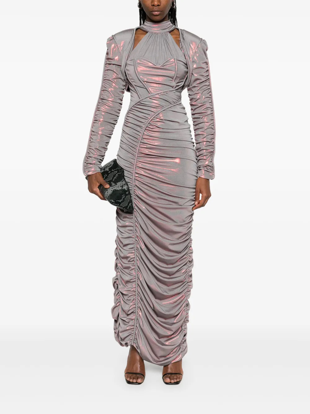 Holographic Maxi Dress
