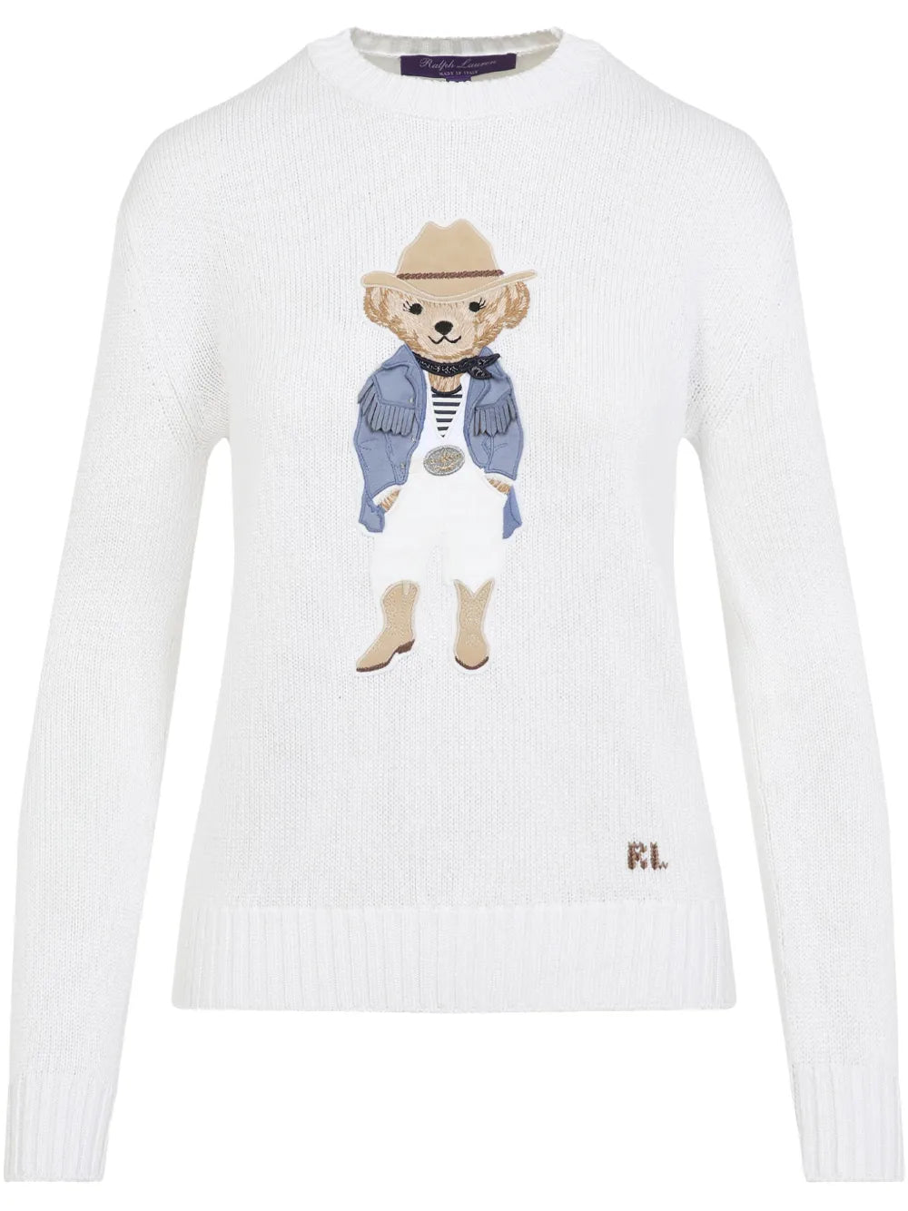 Polo Bear-Appliqué Jumper