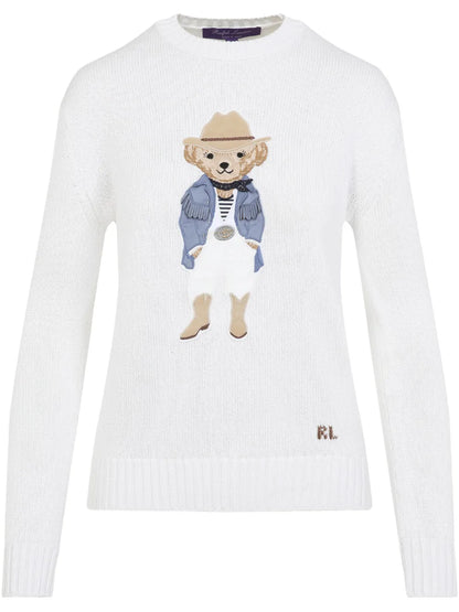Polo Bear-Appliqué Jumper