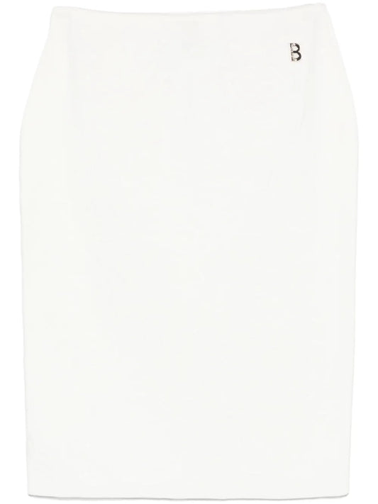 Floral-Embroidered Skirt