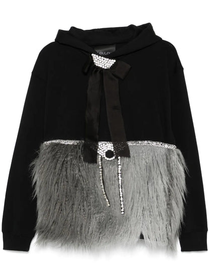 Rhinestone-Embellished Hoodie