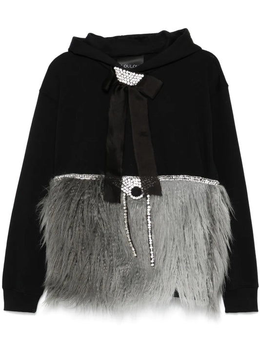 Rhinestone-Embellished Hoodie