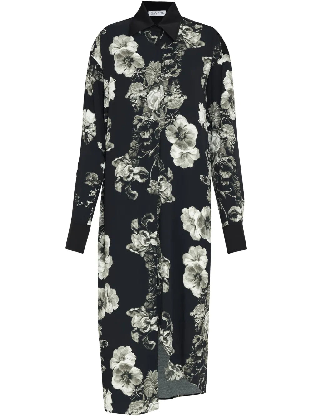 Floral-Print Shirt Dress
