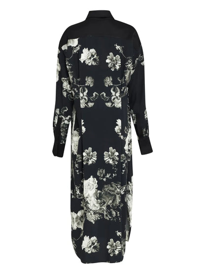 Floral-Print Shirt Dress