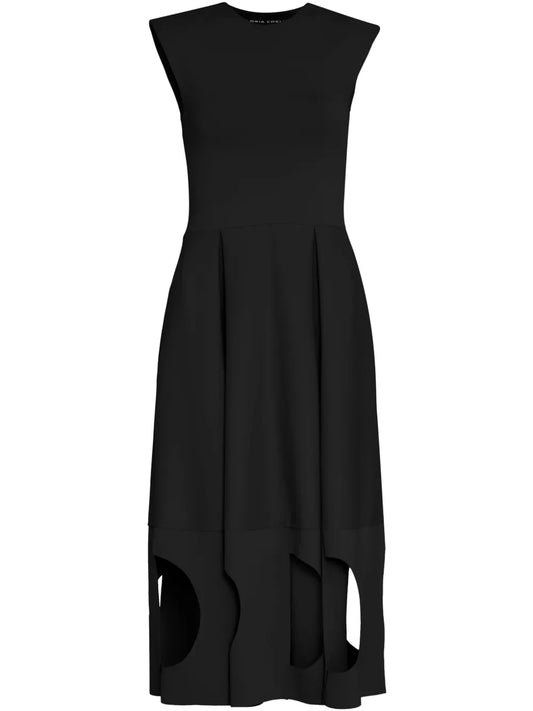 Cut-Out Flared Dress