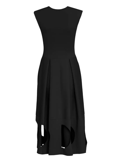 Cut-Out Flared Dress